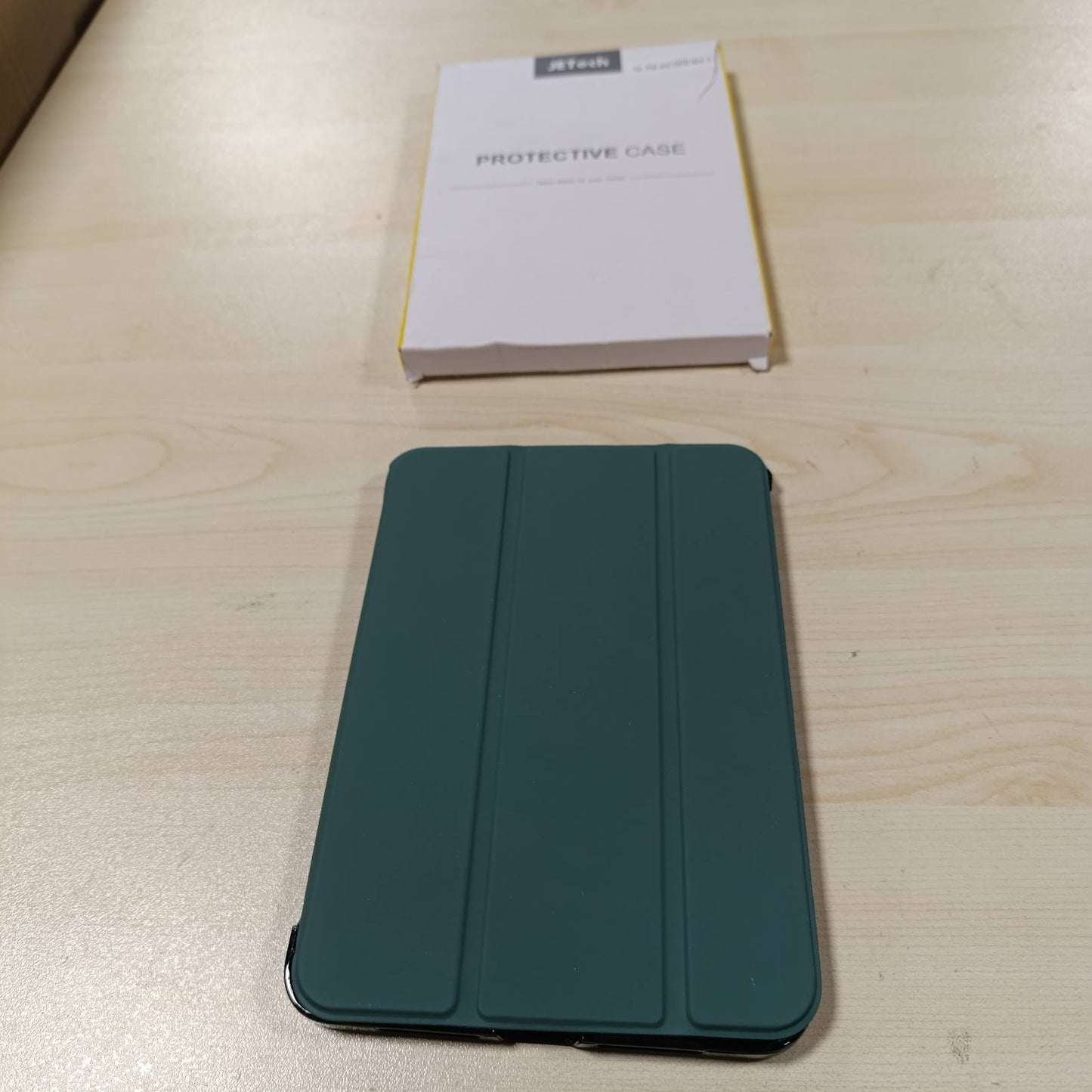 277099 - JETech Mbështjellës për iPad Mini (A17 Pro, Modeli 2024, Gjenerata e 7-të) / Mini 6 (8.3 inç, Modeli 2021, Gjenerata e 6-të), Mbështjellës i fortë i pasmë me mbështetëse të hollë (Jeshile e mjegullt)