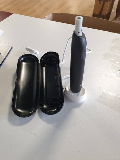 315438 - rçë dhëmbësh elektrike iO 2, e zezë, 1 kokë zëvendësuese, 3 mënyra larjeje, sensor presioni, bateri e rikarikueshme