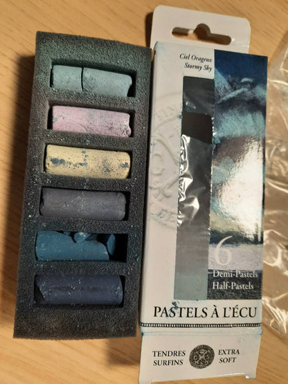 320477 - Sennelier Asortiment me 6 gjysmë-pastel ekstra të holla me ngjyra analoge