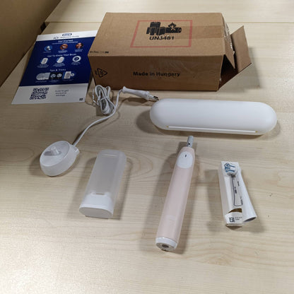 315403 - ORAL-B iO 2 Furçë dhëmbësh elektrike, 1 kokë furçe zëvendësuese, rozë, 3 mënyra larjeje, sensor presioni, bateri të rikarikueshme, çantë mbajtëse