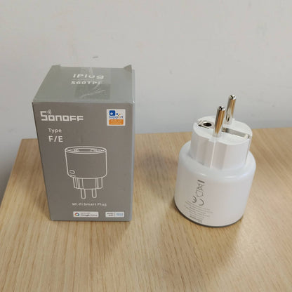 322687 - SONOFF Prizë Inteligjente WiFi S60TPF 16A 4000W, Prizë Inteligjente me Matje të Energjisë, Mbrojtje nga Mbingarkesa, Kontroll Zëri, E pajtueshme me Alexa/Google Home (2.4G WiFi)