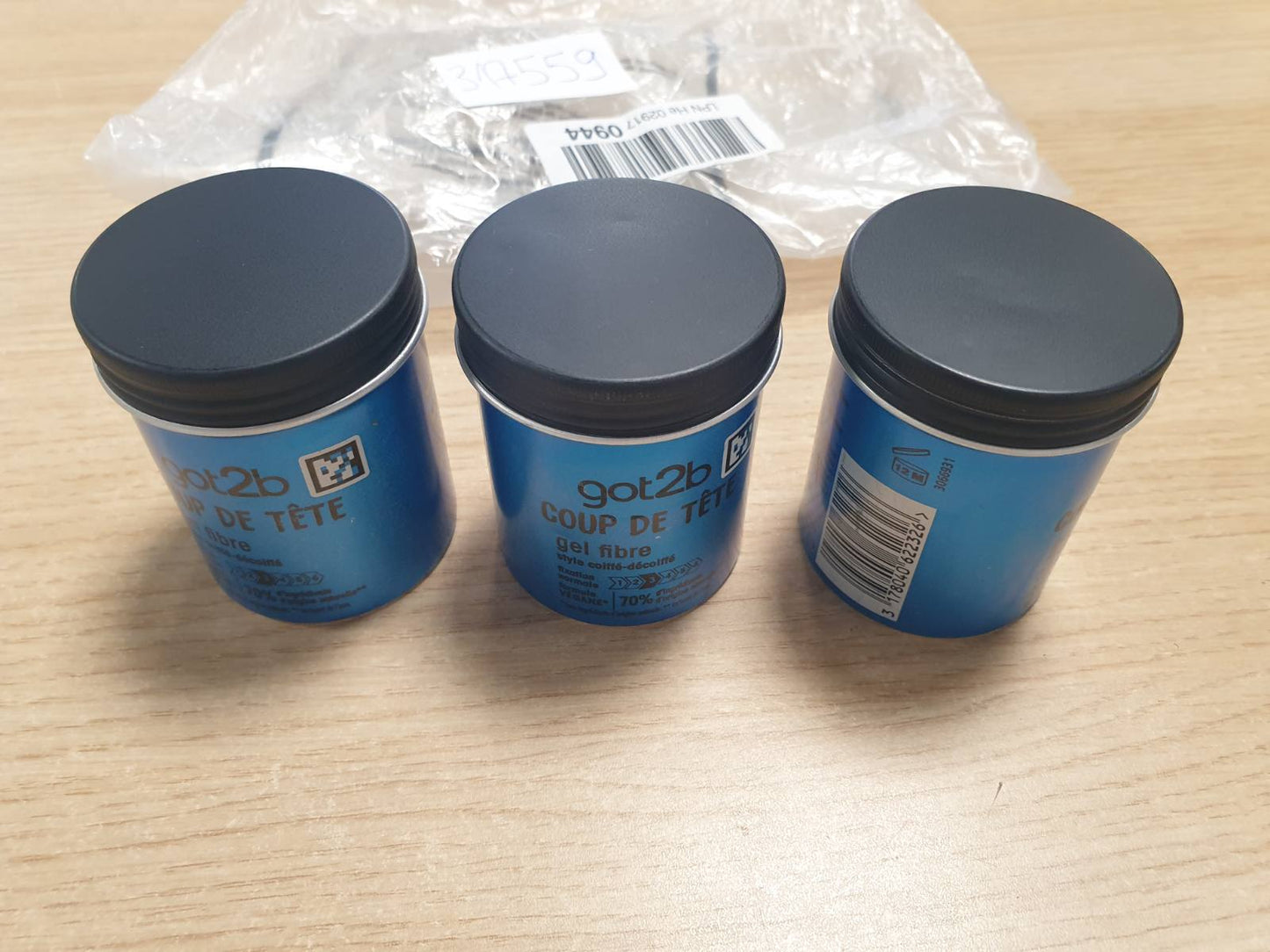 317559 - SCHWARZKOPF Got2b Xhel për Stilimin e Flokëve, stilim për burra, Coup de Tête, xhel me fibra, fiksim normal, 100 ml (Pako me 3 copë)
