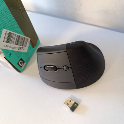 319731 - LOGITECH Maus ergonomik pa tel, për dorën e majtë, Bluetooth, gri, për dorën e majtë