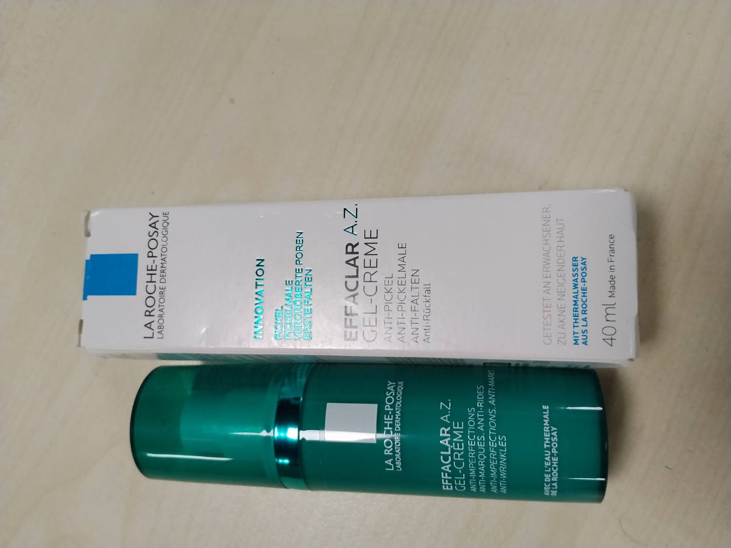 316273 - LA ROCHE-POSAY Effaclar AZ Xhel-Krem, 40ml, Kujdes Kundër Njollave, Anti-Plakje, Hidratues