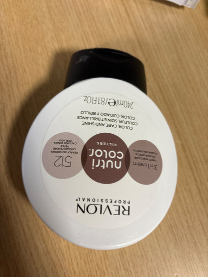 317229 - REVLON FILTRA PROFESIONALE Ngjyrë Nutri 512, 240 ml, maskë ngjyrosëse vegane