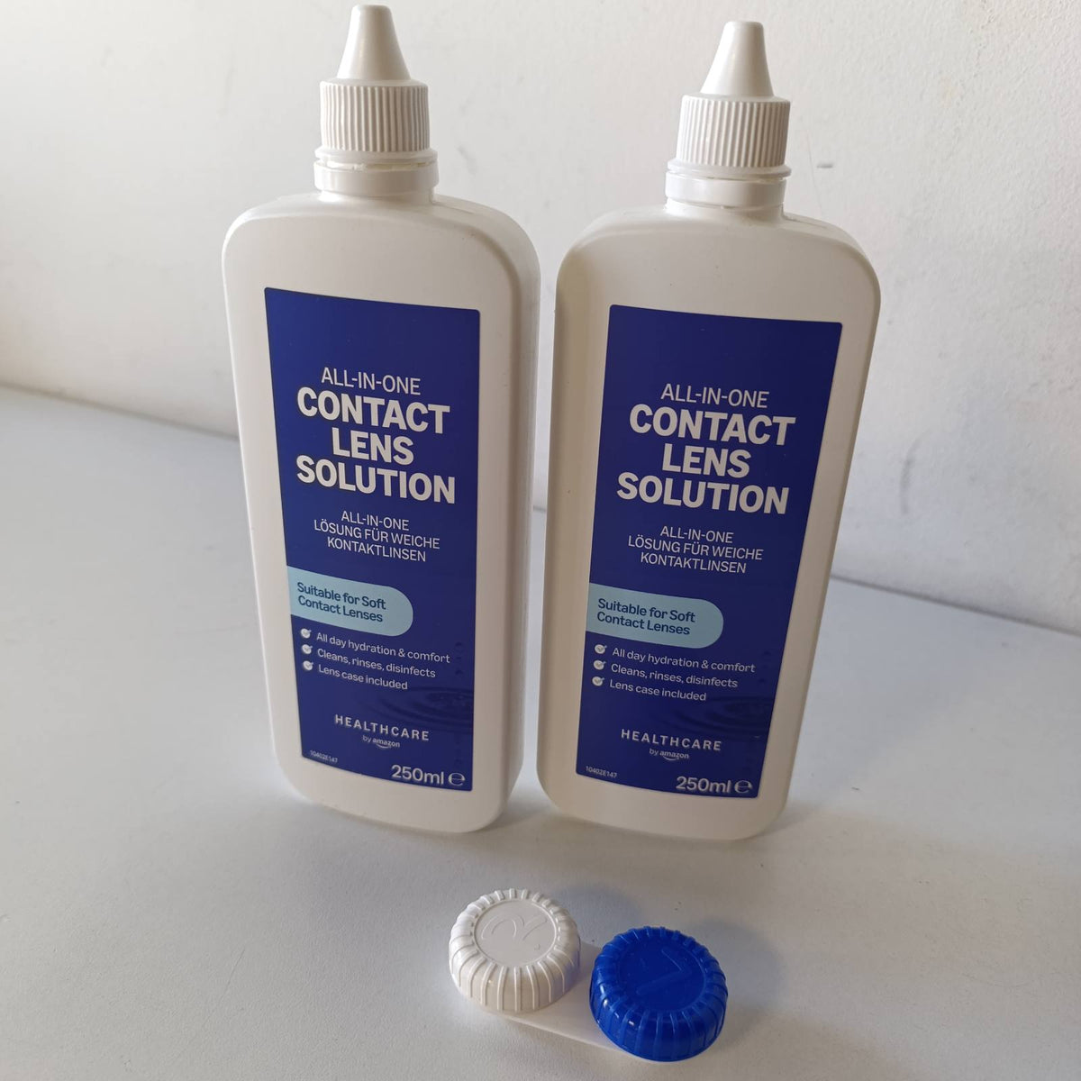 306956 - Amazon Tretësirë e Butë për Lente Kontakti, Bio-tolerante për Sy të Ndjeshëm, 2 x 250 ml, Përshtatshme për Kutia Postare