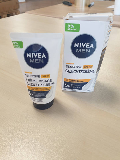 318197 - NIVEA MEN KREM PËR FYTYRËN SPF 15, 75 ml, KUJDES HIDRATUES PËR BURRA, 0% ALKOOL