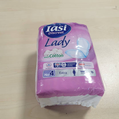 318928 - IASI Peceta sanitare Discreet Lady për dobësi të fshikëzës - Madhësi ekstra - 16 copë