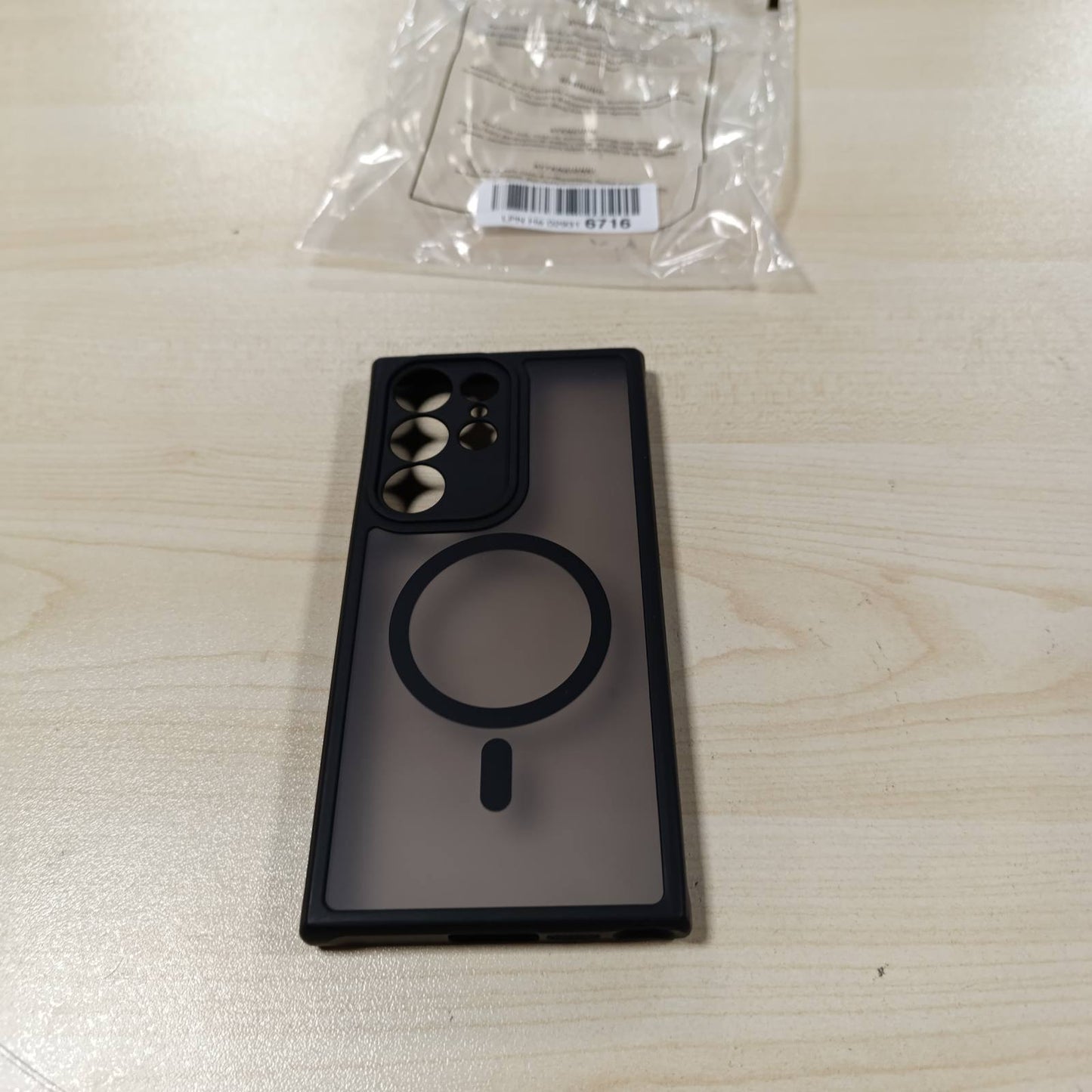 274564 - IVOLER Mbështjellës magnetik për Samsung Galaxy S23 Ultra 5G, i pajtueshëm me MagSafe, mbështjellës i hollë silikoni, rezistent ndaj goditjeve