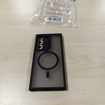 274564 - IVOLER Mbështjellës magnetik për Samsung Galaxy S23 Ultra 5G, i pajtueshëm me MagSafe, mbështjellës i hollë silikoni, rezistent ndaj goditjeve