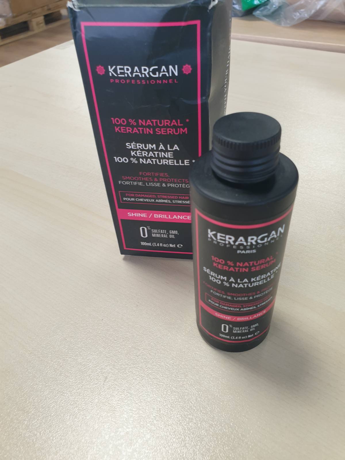 316793 - KERARGAN Serum Ultra Riparues për Flokë me Keratinë, 100 ml, Mbrojtës, Zbutës, Vajra Natyralë nga Kastori, Makadamia, Argani, Pa Sulfate, Pa OMGJ, Pa Vaj Mineral
