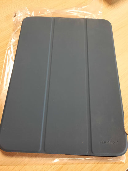 300105 - MoKo Mbrojtëse për iPad (A16) Gjenerata e 11-të 11 inç 2025, iPad Gjenerata e 10-të 10.9 inç 2022, mbrojtëse me mbështetëse të hollë me mbrojtëse të fortë PC me mbrojtëse transparente, mbështet Touch ID, blu marine
