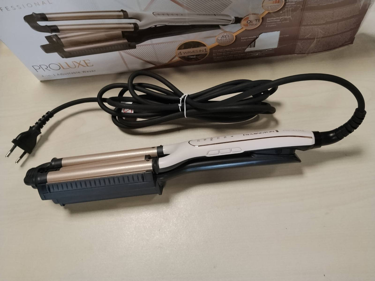 298063 - REMINGTON Hekur me Valë ProLuxe CI91AW [Fitues i Testit], 4-në-1: Plazh, Valë Natyrale, Valë Uji, ekran dixhital, cilësim temperature deri në 210°C