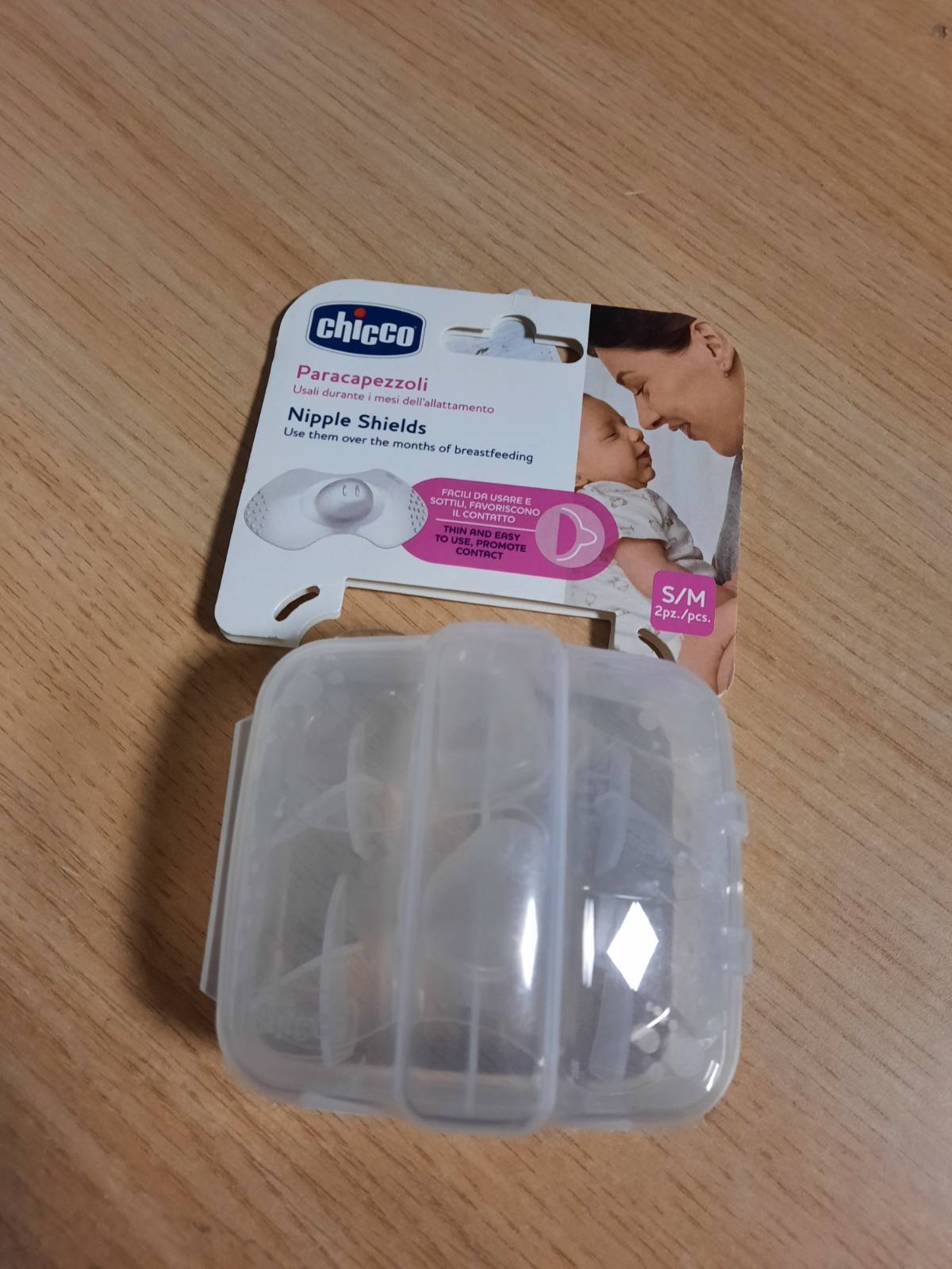 298662 - CHICCO - Mbrojtëse Thithkash Silikoni S/M, transparente