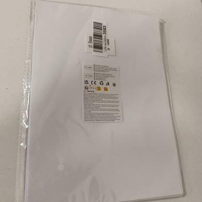 296328 - Euqvunn 16 fletë letre ngjitëse A4 për printim, 210x297 mm, letër ngjitëse vinili e bardhë me shkëlqim, e papërshkueshme nga uji