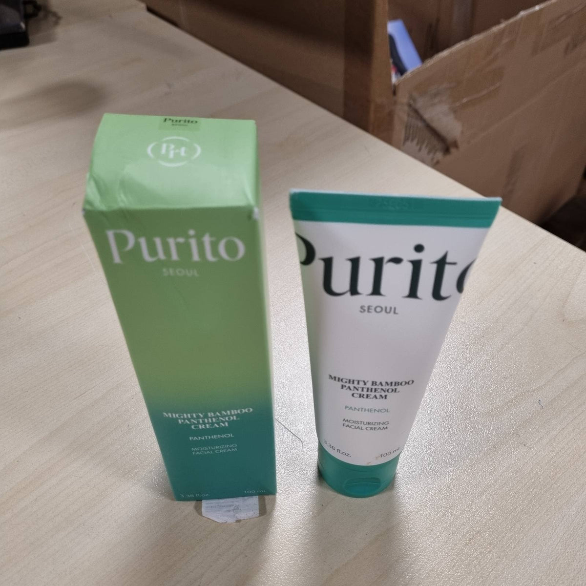 301442 - PURITO Krem Panthenol 10% për pas akneve, Hidratues për shenjat e njollave, 100mL, Pa silikon, jo-komedogjenik, pa aromë, vegan