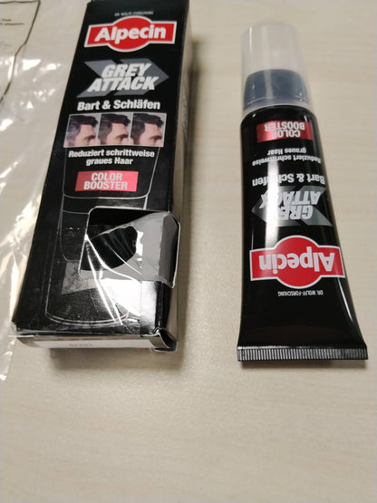 303461 - ALPECIN Grey Attack Beard & Tempuj Ngjyrues - 50 ml - Mbulon qimet gri në mjekër dhe tempuj - Ripigmentim gradual me teknologjinë 5,6-DHI