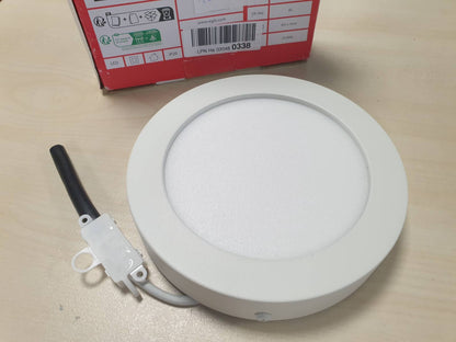 186090 - EGLO IDUN - Llambë Tavani LED, E Rrumbullakët, Bërë prej Metali dhe Plastike, E Bardhë Neutrale, Ø 17 cm, e Përshtatshme për Zyrë dhe Kuzhinë