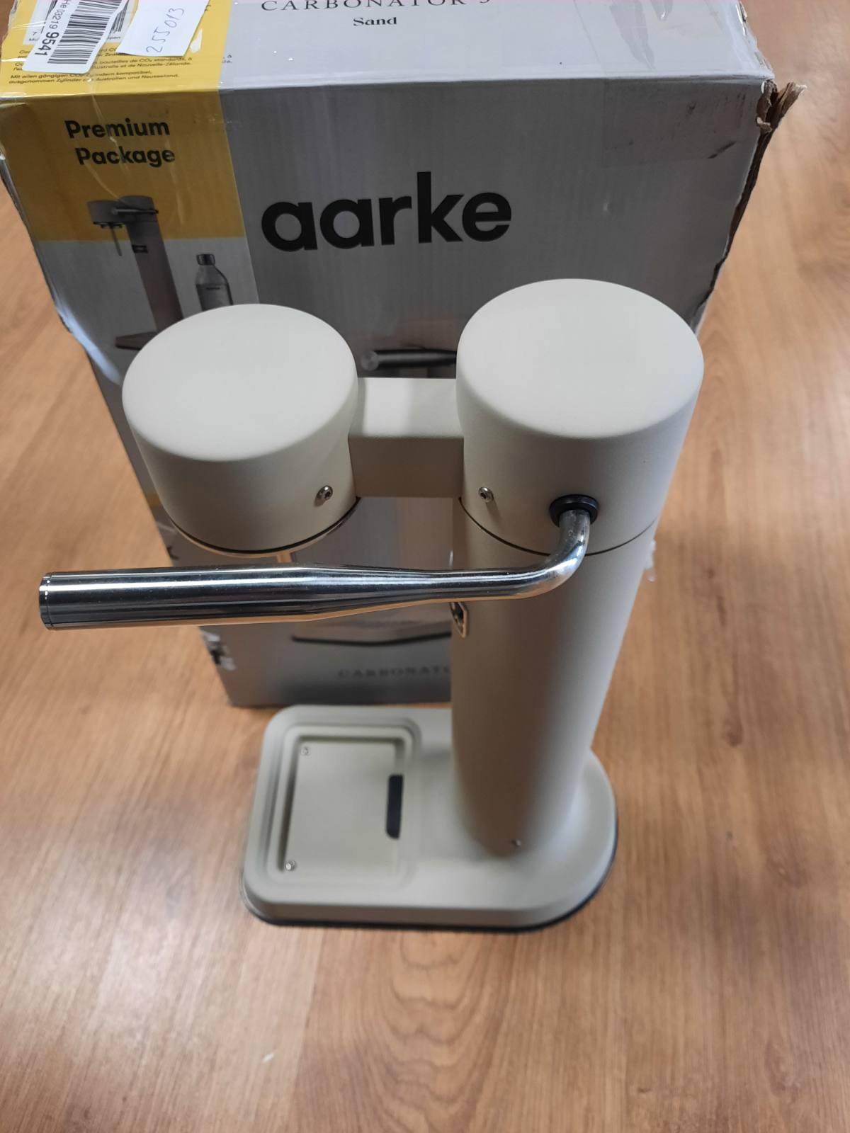 255013 -AARKE CARBONATOR 3, Karbonator uji prej Ã§eliku inox, përfundim modern rëre, për ujë cezme, kompatibël me cilindra CO2 60L