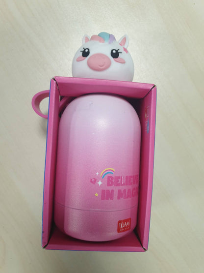 223276 - LEGAMI Shishe Uji për Fëmijë Hot&Cold BFF, Njëbrirësh, çelik inox 18/8 me dy shtresa, mbyllje hermetike, kapacitet 310ml, mban pijet të ngrohta për 12 orë dhe të ftohta për 24 orë