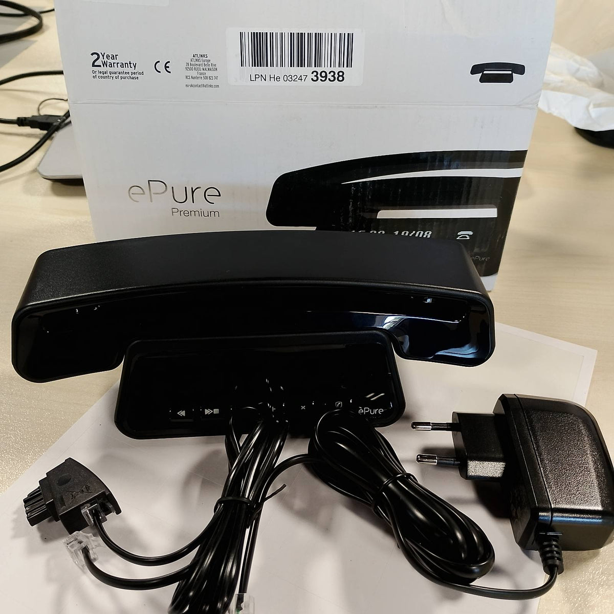299303 - ALCATEL Epure Premium - Telefon fiks pa tel DECT, sekretari telefonike, ekran inteligjent, ekran grafik i madh, pa duar, bllokim thirrjesh, i zi