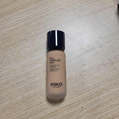 300838 - KIKO MILANO - Fondatinë dhe Korrektor 2-në-1 me Mbulim të Plotë - N 80 - Mbulim i Lartë
