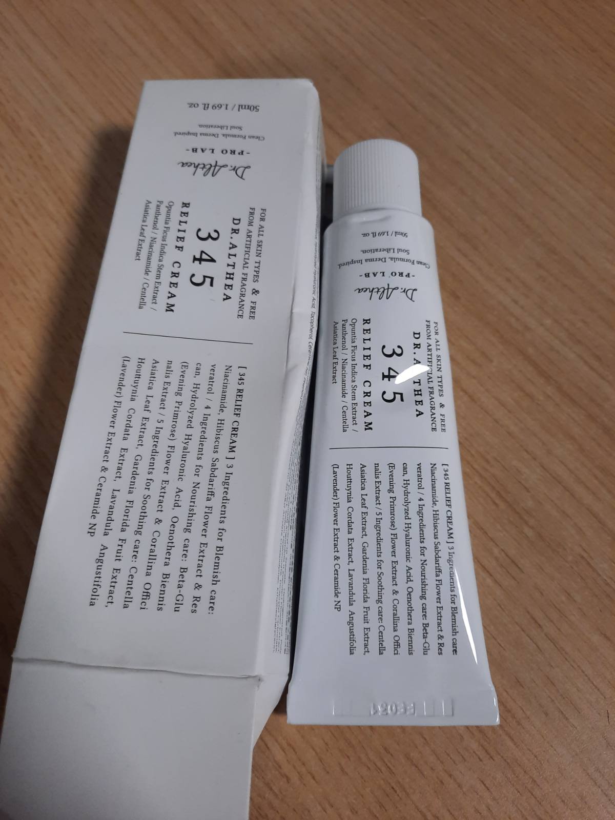 298412 - DR. ALTHEA Krem Xhel Hidratues 345 Relief, 50 ml, me Niacinamidë dhe Pantenol për Lëkurë të Ndjeshme