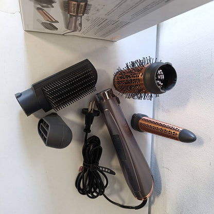 292456 - BABYLISS Air Style 1000 Furçë me ajër të nxehtë, 4 aksesorë, Teknologji jonike, Bakër/Gri, AS136E