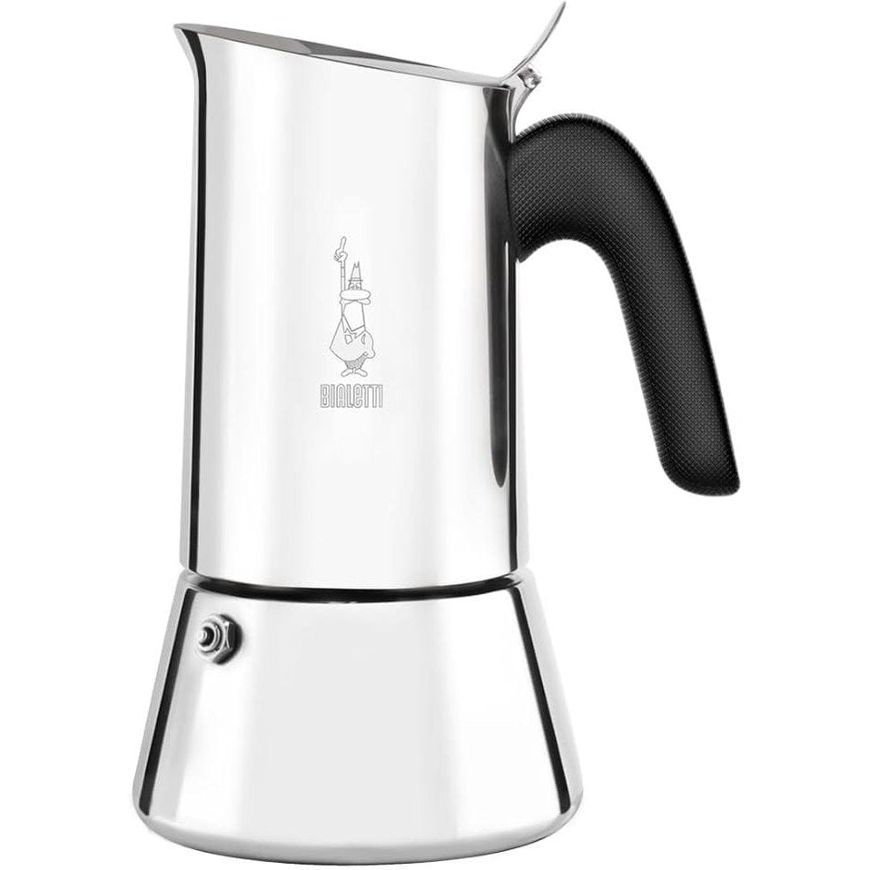187715 - Venus Induction Espresso Maker, Made of Stainless Steel, Suitable for All Cooktops, 170 ml Capacity, Makes 4 Cups of Coffee, Silver