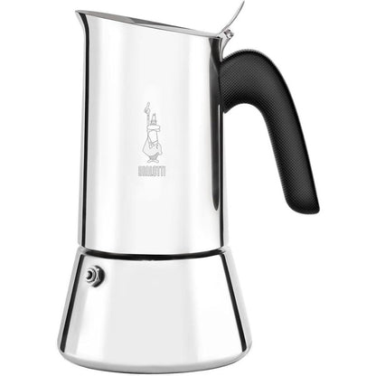 187715 - Venus Induction Espresso Maker, Made of Stainless Steel, Suitable for All Cooktops, 170 ml Capacity, Makes 4 Cups of Coffee, Silver