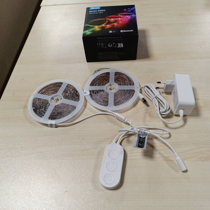 185249 - GOVEE Shirit LED 20m, RGBIC me Kontroll Segmenti, Sinkronizim Muzike, 64 Modalitete Skene, I Kontrollueshëm Nëpërmjet Aplikacionit, Shirit Ndryshim Ngjyre, I Përshtatshëm për Shtëpi dhe Dhomë Gjumi, 2 Rrotulla të Shiritit 10m