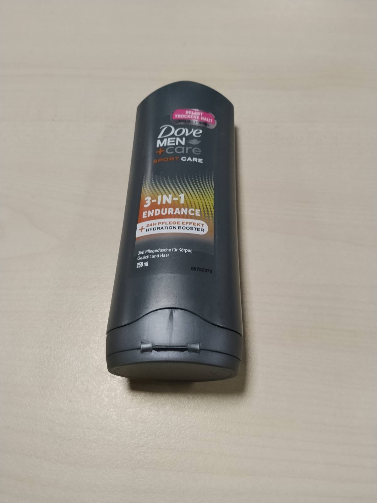 301508 - DOVE MEN+CARE Xhel Dushi Endurance 3 në 1, 250ml, për Trup, Fytyrë dhe Flokë, Efekt Kujdesi 24-orësh, 1 Copë