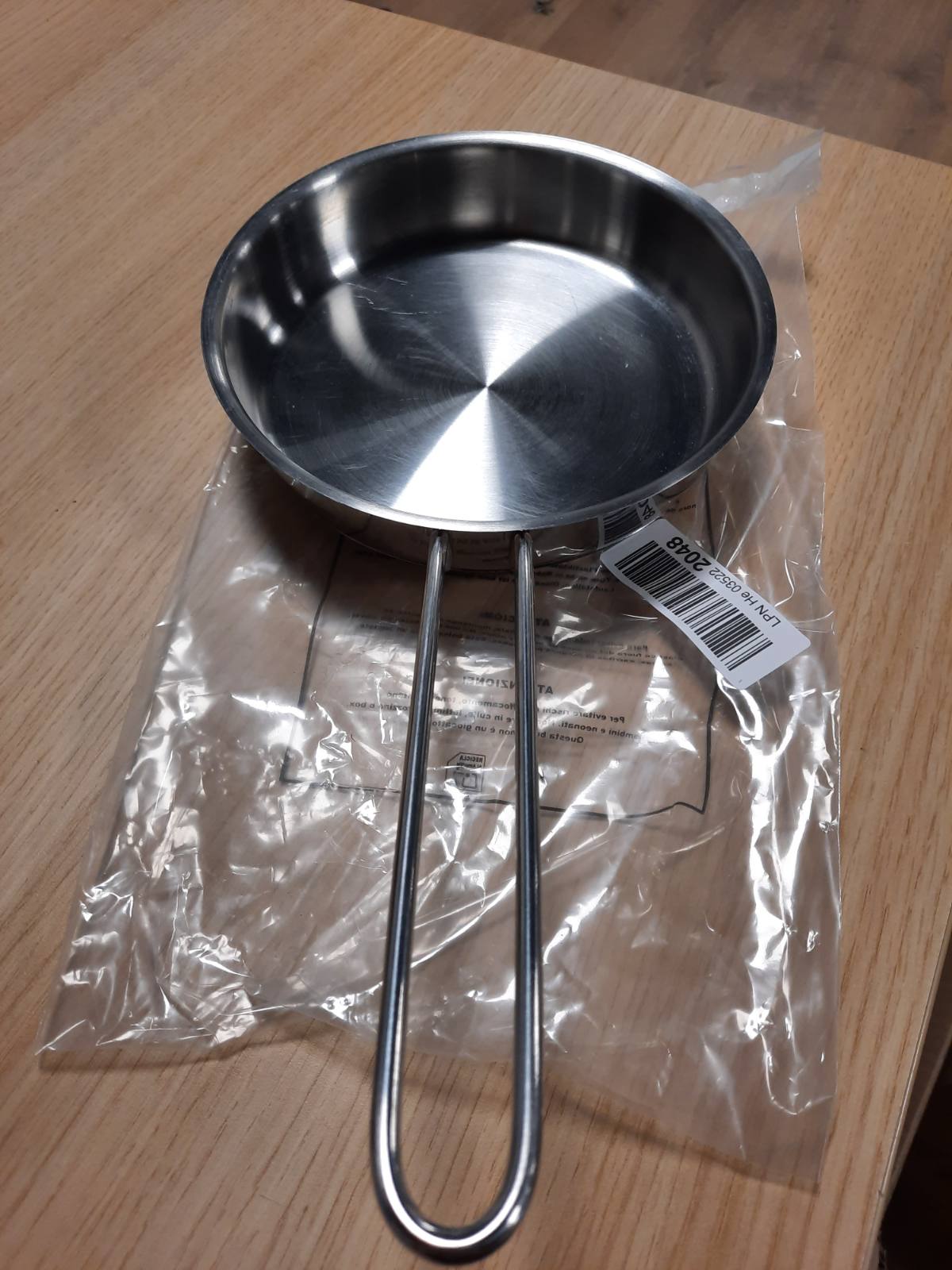 213888 - FISSLER Tigan për meze / çelik inox (Ø 16cm - 0.5 litra) Mini tigan pa shtresë, ideal për ushqime të vogla - Induksion