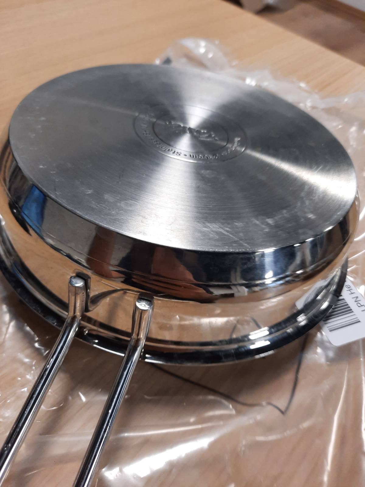 213888 - FISSLER Tigan për meze / çelik inox (Ø 16cm - 0.5 litra) Mini tigan pa shtresë, ideal për ushqime të vogla - Induksion
