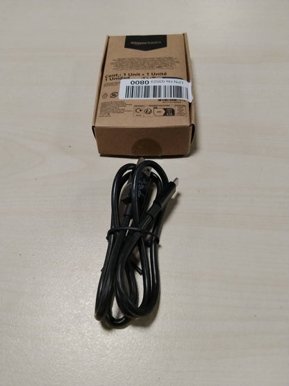 296354 - AMAZON BASICS - Kabllo karikimi USB-C në USB-A 3.1 Gen 2, 0.9 m, 10 Gbps, e zezë
