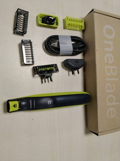 298016 - PHILIPS Prerës elektrik OneBlade 360 | 3 Tehe 360 | 3 Krehër mjekre (1, 3, 5 mm) | QP2824/31 | Përshtatshëm për fytyrën dhe trupin