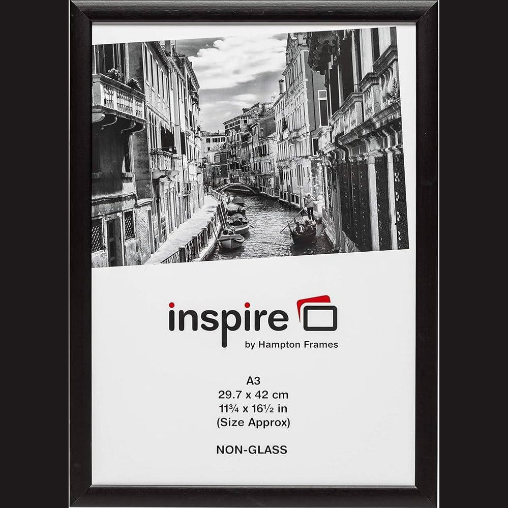 205858 - HAMPTON FRAMES Kornizë fotografish Blackwood PAW3042BBLKX e bërë nga dru pishe e zezë, A3 (30 x 42 cm)