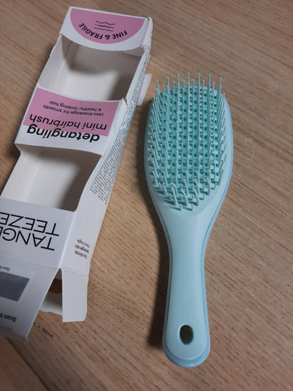 298618 - Tangle Teezer Ultimate Detangler i Vogël, për Flokë të Hollë dhe të Ndjeshëm, Ngjyrë Turkuaz