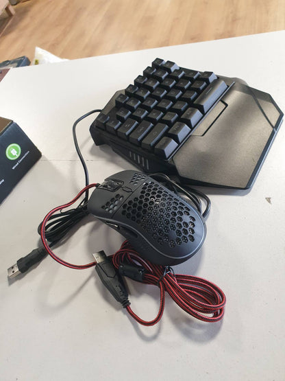 295140 - KOMBINIM konvertuesi tastiere dhe mausi për lojëra me gjysmë dore, set konvertuesi tastiere dhe mausi me tela të heshtura për Xbox One