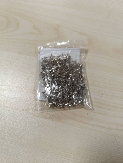 163061 - LNNGUB Thumba Ylli Metalikë 150 Copë, 10mm, Për Veshje, Lëkurë, Rripa, Çanta, Këpucë, Kapele, Punime Artizanale, Ngjyra Argjendi