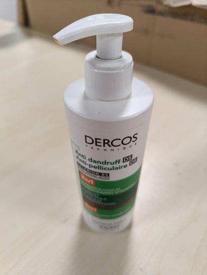 298289 - VICHY Dercos Shampo + Balsam 2-në-1 Kundër Zbokthit, 390 ml