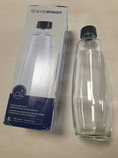 185889 - SODASTREAM Shishe Qelqi 1L, E Pajtueshme me DUO dhe E-DUO, Pako e 1