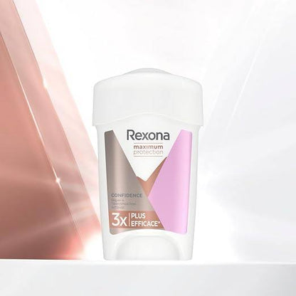 159318 - REXONA - Deodorant për Femra Confidence - Antiperspirant në Stik - 3 herë më shumë (mburojë / mbrojtje)