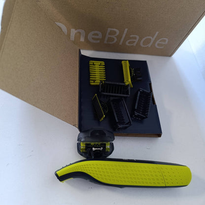 298020 - PHILIPS Prerës elektrik OneBlade 360 | 3 Tehe 360 | 3 Krehër mjekre (1, 3, 5 mm) | QP2824/31 | Përshtatshëm për fytyrën dhe trupin