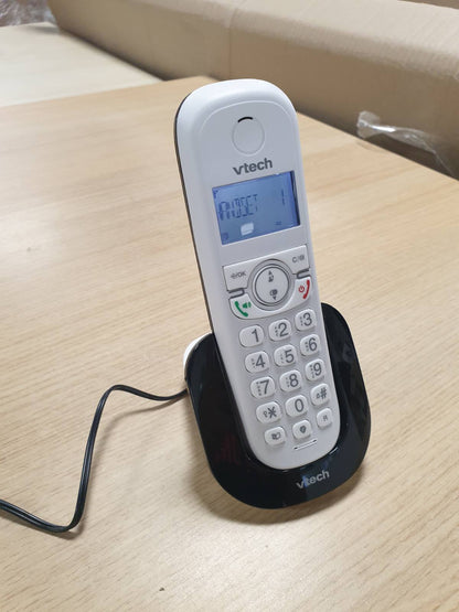 295280 - VTECH Telefon pa tel DECT CS1500, karikim të dyfishtë, bllokim thirrjesh, identifikim thirrësi, altoparlant pa duar, ekran me ndriçim, tastierë