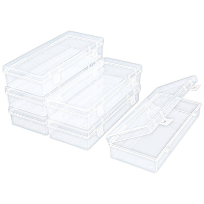 229863 - Set me 6 kuti plastike transparente për ruajtje të rruazave, bimëve medicinale, pilulave