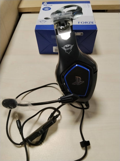 295784 - TRUST GXT 488 FORZE KUFJE PËR LOJËRA, PS4/PS5, Mikrofon i Hapshëm, Shirit Koke të Rregullueshëm, 3.5 mm, Kufje me Tel, të Zeza