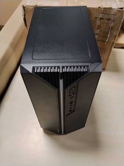 295164 - MARS GAMING MC-S1, Kuti PC Micro-ATX Ultra-Compact, Ndriçim i Përparmë ARGB 12-Modalitetesh, Ventilatorë FRGB, Kuti Lojërash me Dritare të Plotë Anësore, Mbështet Ftohës me Lëng deri në 120 mm, E Zezë