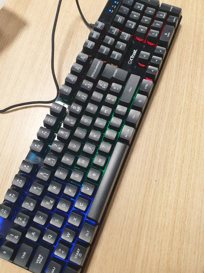 295282 - TRUST Tastierë Lojërash me Tel GXT 835 Azor, AZERTY, Ndriçim LED, 8 Taste Anti-Ghosting, USB, PC/Laptop - E Zezë