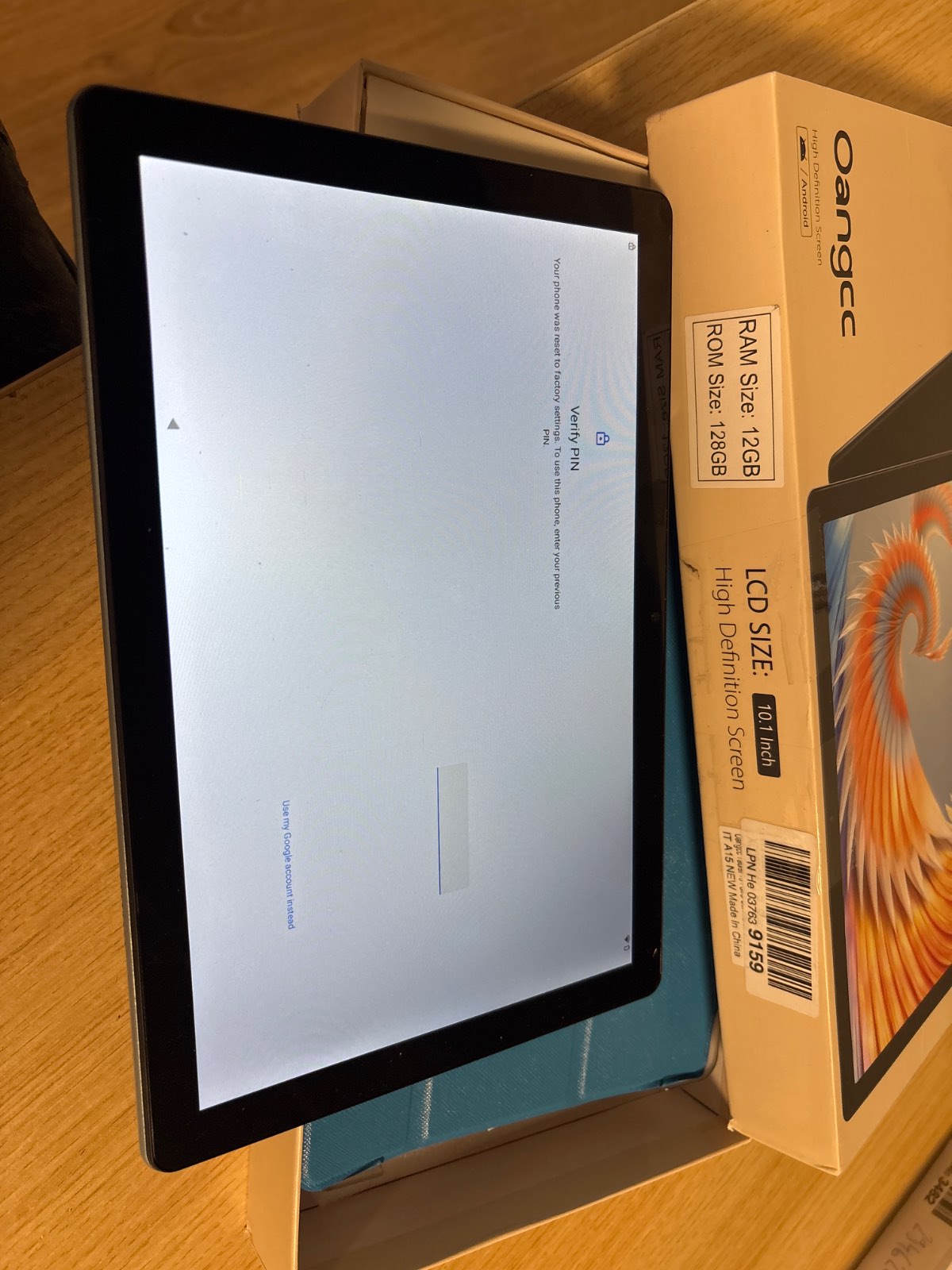 295816 - OANGCC - Tableti Android 13 10 Zoll - 12(6+6) GB RAM + 128GB (TF 512GB/1TB) - 5G + 2.4G WiFi, BT 5.0, Octa-Core 2.0GHz, 6000mAh, 5MP+8MP - Ngjyra: Blu